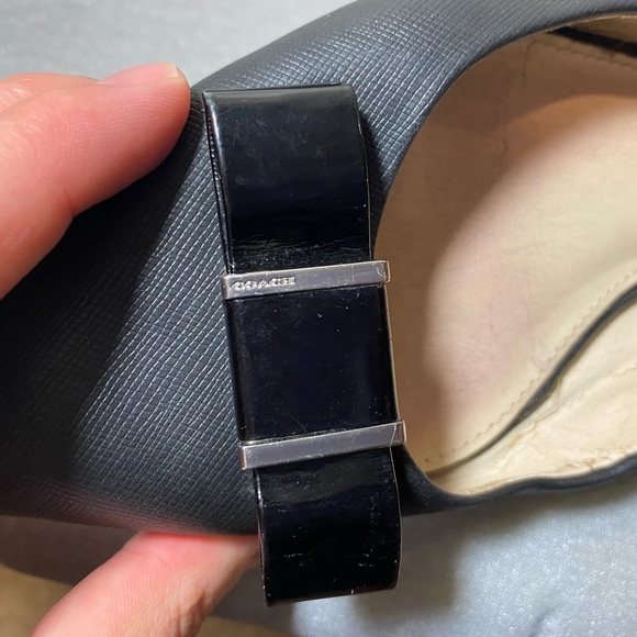 Coach Wilma Saffiano Leather Pointy Flats - Picture 4 of 11